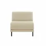 Armchairs - French 1-seater armchair BOSS 70 SMALL without armrests : Colour - Fabric / CASE - Filo - Marfil - LIKOOLIS