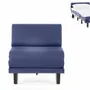 Fauteuils - Fauteuil convertible Français 1 Place ROLLER 70 SMALL sans accoudoirs : Coloris - Velours Brunei / 33 - BLEU CANARD - LIKOOLIS