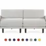 Armchairs - French sofa bed 2/3 places ROLLER DUO 160 LARGE removable armrests : Colour - Artificial leather / BLACK - COMBI - BLACK - LIKOOLIS