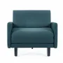 Fauteuils - Fauteuil lit Français 1 Place ROLLER 70 LARGE accoudoirs amovibles : Coloris - Tissu / VERT AQUAMA - Filo - Vert - LIKOOLIS