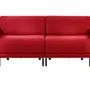 Armchairs - French sofa bed 2/3 seater BOSS DUO 160 MEDIUM removable armrests : Colour - Fabric / RED - FIlo - Red - LIKOOLIS