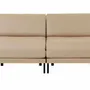 Armchairs - Design BOSS DUO 140 SMALL 2-seater French sofa bed without armrests : Colour - LEATHER - Putty Beige 0809 - LIKOOLIS