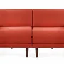 Armchairs - PACHA DUO 160 LARGE French sofa bed 2/3 seater removable armrests : Colour - Fabric / ORANGE - Filo - Orange - LIKOOLIS