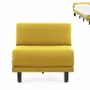 Armchairs - French 1-seater armchair bed ROLLER 80 SMALL without armrests : Colour - Fabric / MUSTARD YELLOW - Filo - Yellow - LIKOOLIS