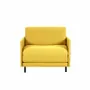 Fauteuils - Fauteuil lit Français 1 Place BOSS 70 MEDIUM accoudoirs amovibles : Coloris - Tissu / JAUNE MOUTARDE - Filo - Yellow - LIKOOLIS