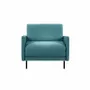 Fauteuils - Fauteuil lit Français 1 Place BOSS 70 LARGE accoudoirs amovibles : Coloris - Tissu / VERT AQUAMA - Filo - Vert - LIKOOLIS