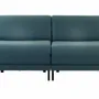 Armchairs - French 2-seater sofa bed BOSS DUO 160 SMALL without armrests : Colour - Fabric / AQUAMA GREEN - Filo - Green - LIKOOLIS