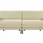 Armchairs - French 2-seater sofa bed BOSS DUO 140 LARGE removable armrests : Colour - Fabric / SHELL - Filo - Marfil - LIKOOLIS