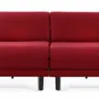Armchairs - French 2/3 Seater Sofa Bed ROLLER DUO 160 SMALL without armrests : Colour - Fabric / RED - FIlo - Red - LIKOOLIS