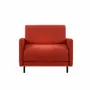 Armchairs - BOSS 80 LARGE 1-seater French armchair bed with removable and reversible armrests: Colours - Fabric / SHELL - Filo - Marfil - LIKOOLIS