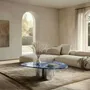 Tables de jardin - Rivage - Table basse - Granit Blue Bahia - 100X100X40cm - STONE VALLEY