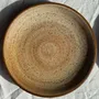 Everyday plates - Set of 6 vintage brown stoneware dessert plates D21 - OFFICE OBJETS