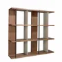 Office furniture and storage - Walnut and lacquered wood bookcase - ANGEL CERDÁ