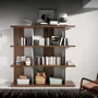 Office furniture and storage - Walnut and lacquered wood bookcase - ANGEL CERDÁ