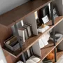 Office furniture and storage - Walnut and lacquered wood bookcase - ANGEL CERDÁ