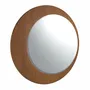 Mirrors - Round walnut wall mirror - ANGEL CERDÁ