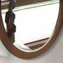 Mirrors - Round walnut wall mirror - ANGEL CERDÁ