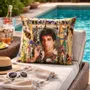 Garden textiles - Scarface outdoor cushion 60 x 60 - Design by Anne Mondy - ARTDECORIS