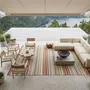 Contemporary carpets - Hand woven Polyester rug, Lines - Multi - NUZRAT CARPET EMPORIOUM