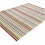 Contemporary carpets - Hand woven Polyester rug, Lines - Multi - NUZRAT CARPET EMPORIOUM