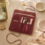 Bags and totes - Upcycled sari make-up pouch - I WAS A SARI