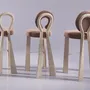 Chaises - Chaise de bar Mary avec pieds en bois ou laqués par Ottiu - OTTIU