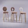 Chaises - Chaise de bar Mary avec pieds en bois ou laqués par Ottiu - OTTIU