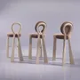 Chaises - Chaise de bar Mary avec pieds en bois ou laqués par Ottiu - OTTIU