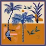 Foulards et écharpes - Palms and Birds in Colombia Silk Scarf | 90x90 cm - ELCIELA
