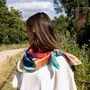 Foulards et écharpes - Ocean Echo Foulard en soie | 90x90 cm - ELCIELA