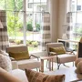 Lounge chairs for hospitalities & contracts - Apollo Armchair in Iron Lacquered Structure and Boucle Fabric - DUISTT