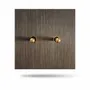 Decorative objects - Allure - Brushed Bronze 2 Push Pull Knobs 80x80 - 6IXTES