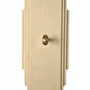 Circuit-breakers - 40x130 Vertical station - Brushed brass with 1 push button - 6IXTES