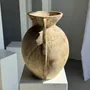 Objets de décoration - Grand vase crème à double anses spirale style antique en terre cuite - OFFICE OBJETS
