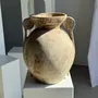 Objets de décoration - Grand vase crème à double anses spirale style antique en terre cuite - OFFICE OBJETS