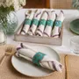 Homewear - Napkin ring set made from upcycled saris (6 pieces) - I WAS A SARI