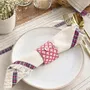 Homewear - Napkin ring set made from upcycled saris (6 pieces) - I WAS A SARI