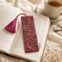Homewear - Small artisan-made sari bookmark with tassel - I WAS A SARI