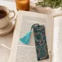 Homewear - Small artisan-made sari bookmark with tassel - I WAS A SARI
