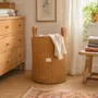 Homewear - Quilted handcrafted laundry basket from pre-loved saris - I WAS A SARI