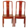 Chairs - Unique pair of old Chinese horseshoe chairs - PAGODA INTERNATIONAL