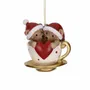 Other Christmas decorations - XMAS LOVE BEARS IN CUP/MUG ORN BRWN/RD/CRM 9,5CM - GOODWILL M&G