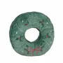 Coussins - FABR.EMBR.XMAS WREATH PILLOW/CUSHION GRN 40CM - GOODWILL M&G