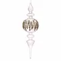 Christmas garlands and baubles - GLSS JEWEL ZIGZ.BALL FINIAL ORN CLR/GLD 35CM - GOODWILL M&G