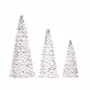 Other Christmas decorations - GLSS GLT XMAS TREE TT SET/3 WH 16/22/27CM - GOODWILL M&G