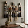 Other wall decoration - Ethereal Totems: 5-Piece Handmade Modern Textile Wall Installation - SARMAL DESIGN