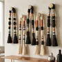 Other wall decoration - Ethereal Totems: 5-Piece Handmade Modern Textile Wall Installation - SARMAL DESIGN