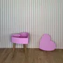 Tables basses - COEUR DE VALENTINE - ROSE - TAILLE S - RÉ- ÉDITION
