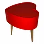 Tables basses - COEUR DE VALENTINE - ROUGE - TAILLE L - RÉ- ÉDITION