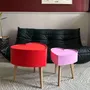 Tables basses - COEUR DE VALENTINE - ROUGE - TAILLE L - RÉ- ÉDITION